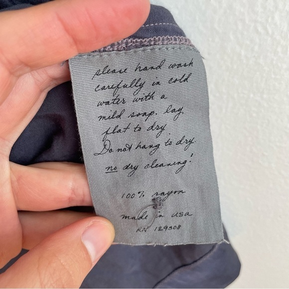 Raquel Allegra ombre maxi dress button front shirt dress long sleeve duster blue - Picture 10 of 12